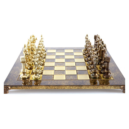 Manopoulos Renaissance Metal Chess Set – S9CBRO