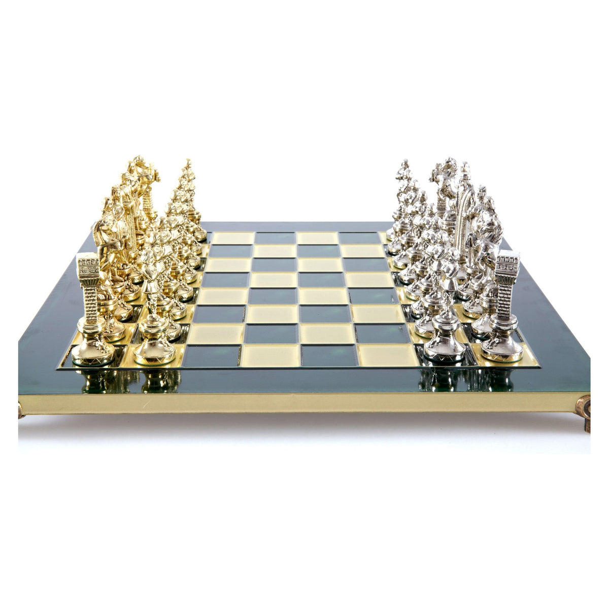 Manopoulos Renaissance Metal Chess Set – S9GRE