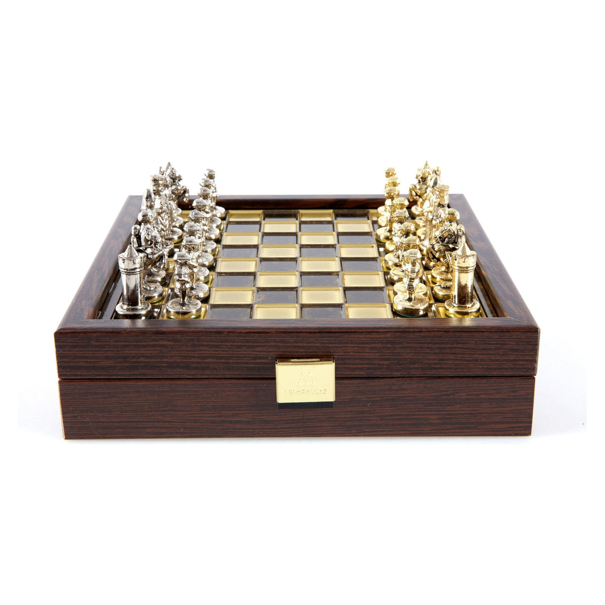 Manopoulos Byzantine Empire Metal Chess Set In Wooden Case With Storage – SK1BRO