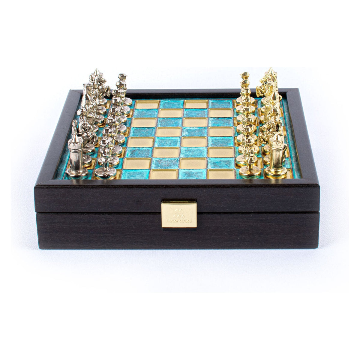 Manopoulos Byzantine Empire Metal Chess Set In Wooden Case With Storage – SK1TIR