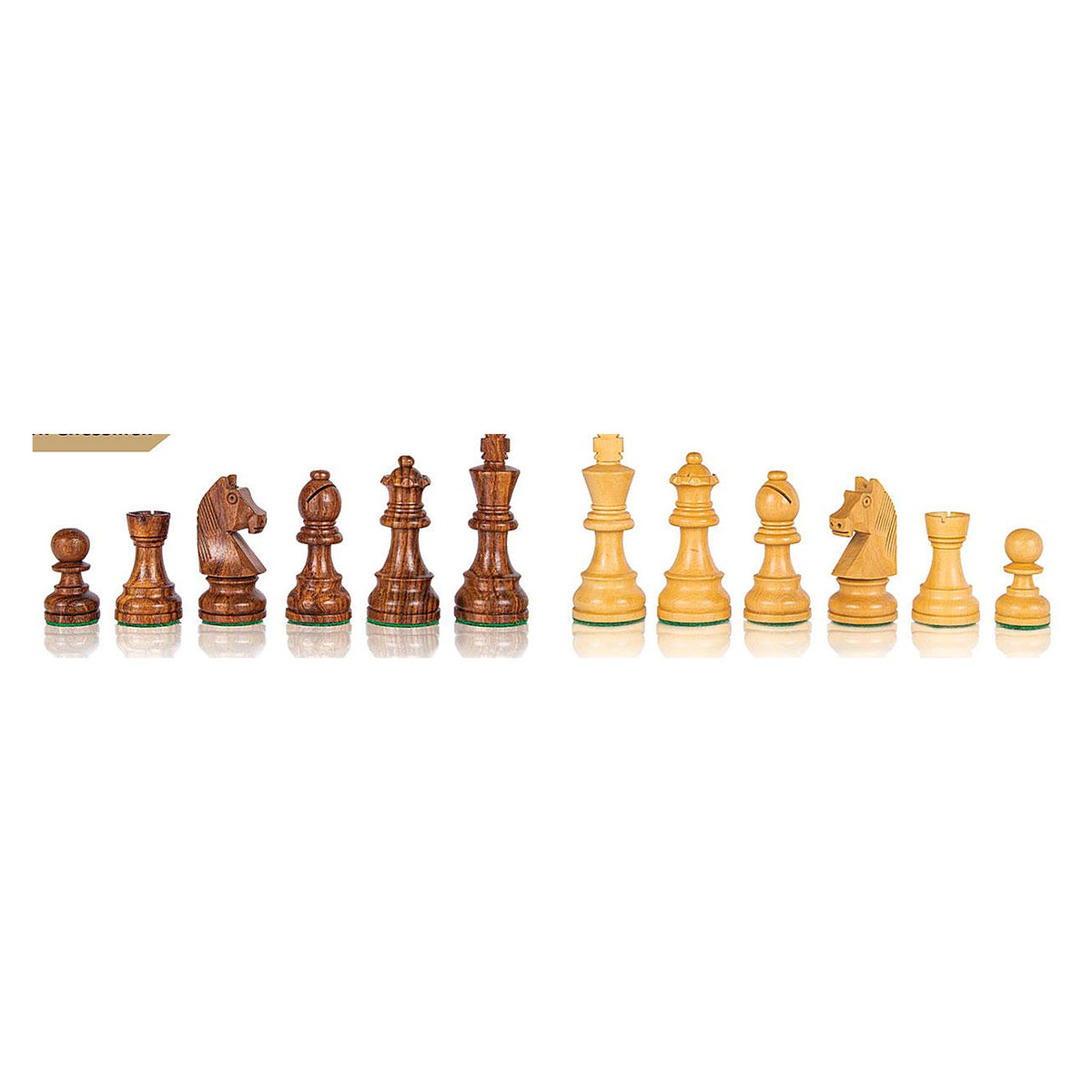 Manopoulos Wooden Chess Set In Chessboard Case – Olive Burl · 2.5" travel · 27 cm (2)