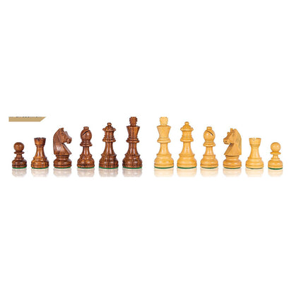 Manopoulos Wooden Chess Set In Chessboard Case – Olive Burl · 2.5" travel · 27 cm (2)