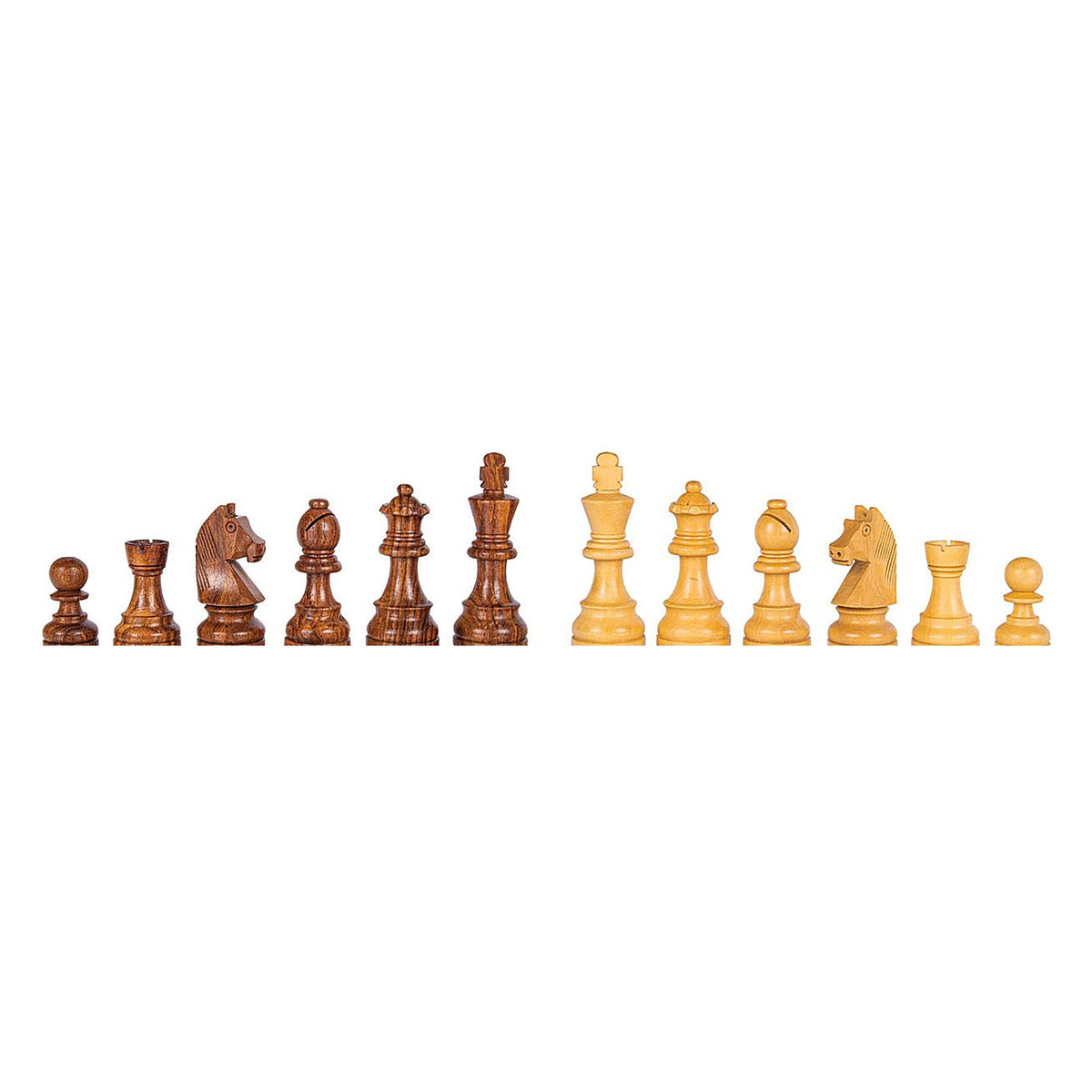 Manopoulos Wooden Chess Set In Luxury Wooden Box – Olive Burl · 3" · 40 cm (2)