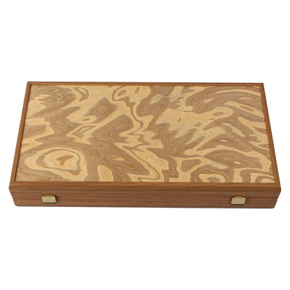 Manopoulos Olive Burl Inlaid Backgammon (5)