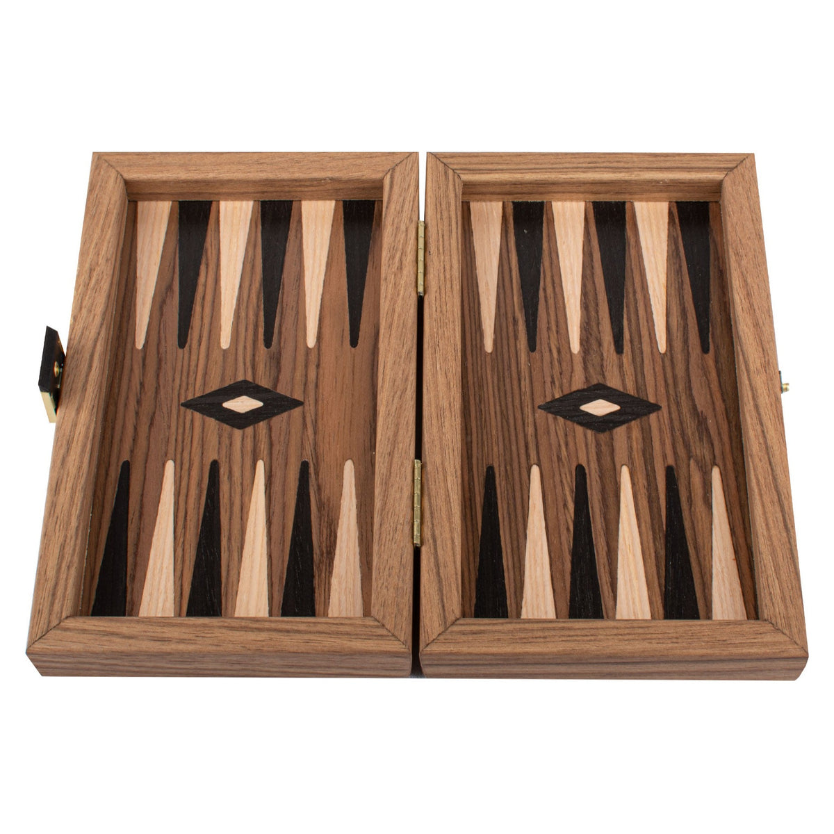 Manopoulos American Walnut Inlaid Backgammon – TKK4