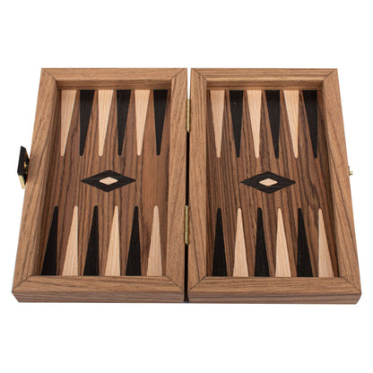 Manopoulos American Walnut Inlaid Backgammon – TKK4