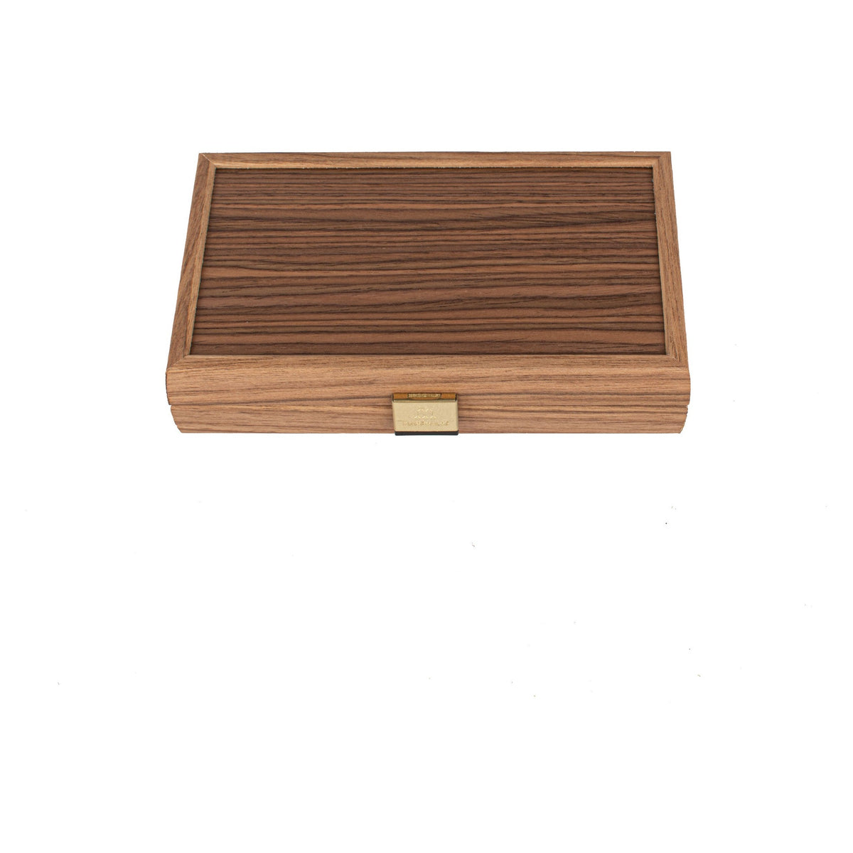 Manopoulos Pocket Walnut & Coloured Oak Backgammon (4)