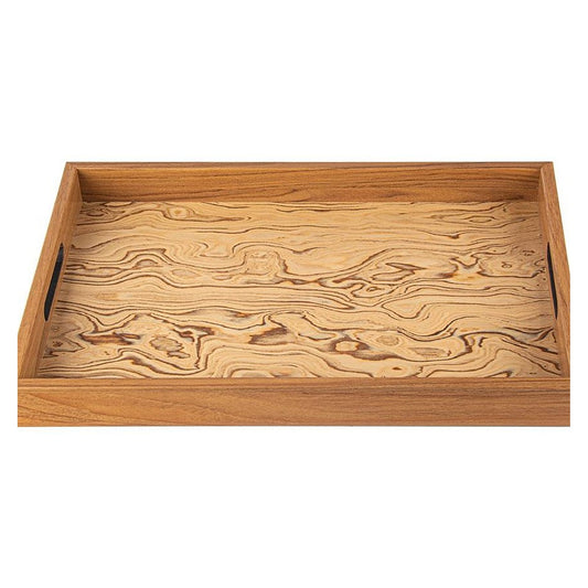 Manopoulos Wooden Tray With Natural Olive Burl