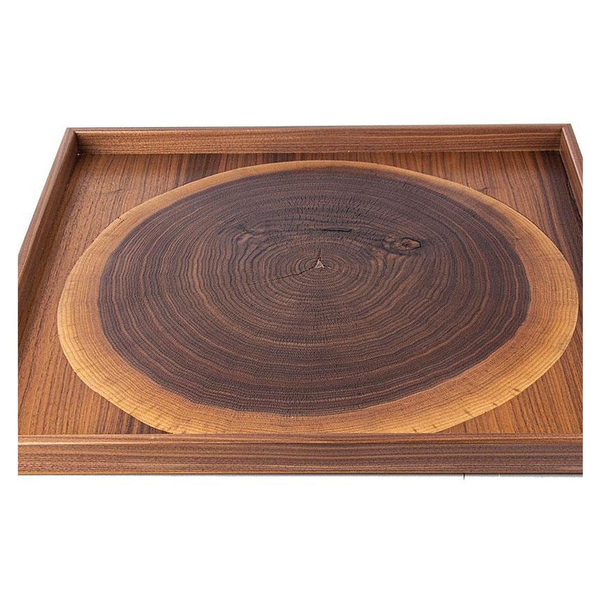 Manopoulos Wooden Tray With Natural Walnut Trunk