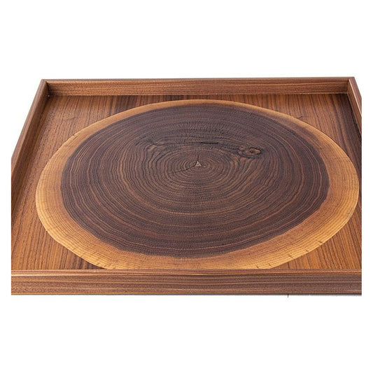 Manopoulos Wooden Tray With Natural Walnut Trunk