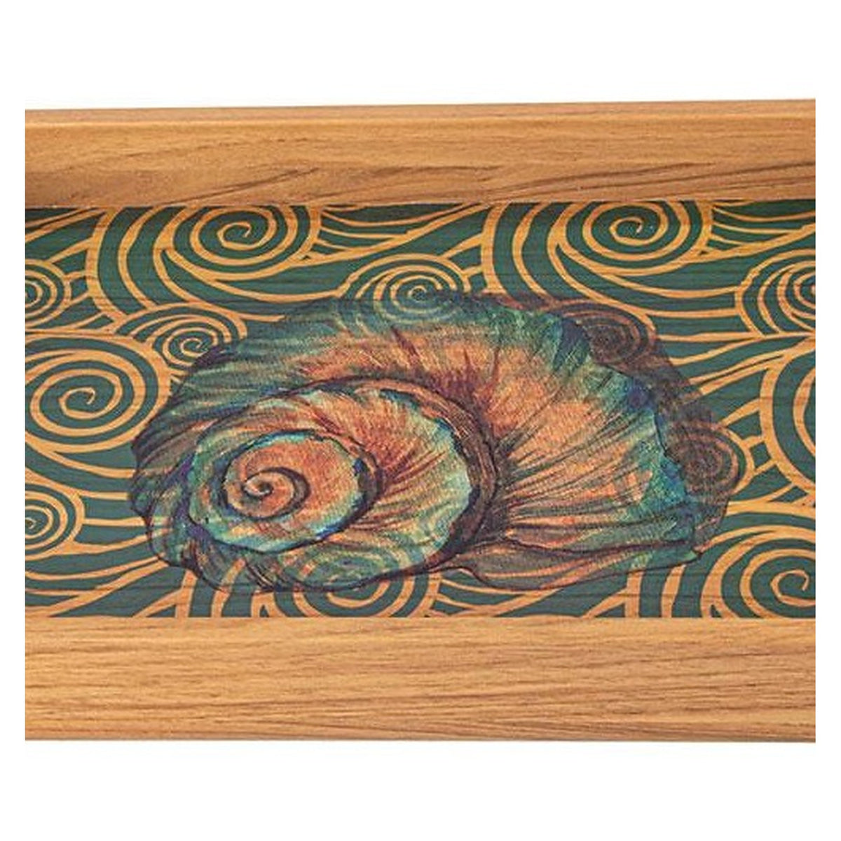 Manopoulos Decorative Wooden Tray – Ocean