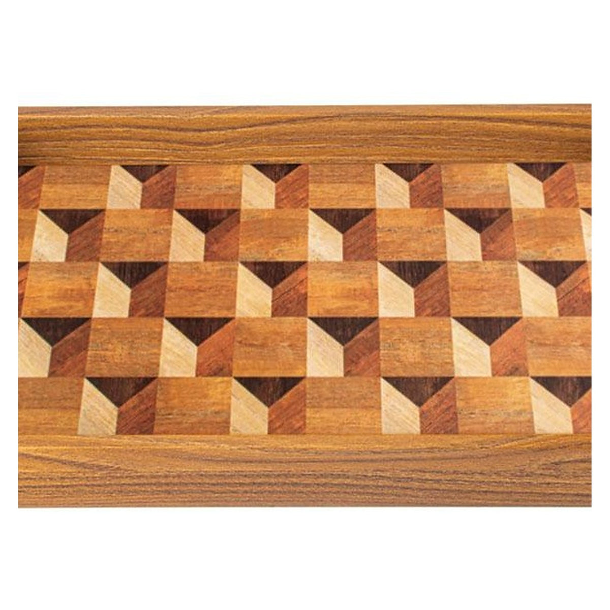 Manopoulos Decorative Wooden Tray – Wood Motif