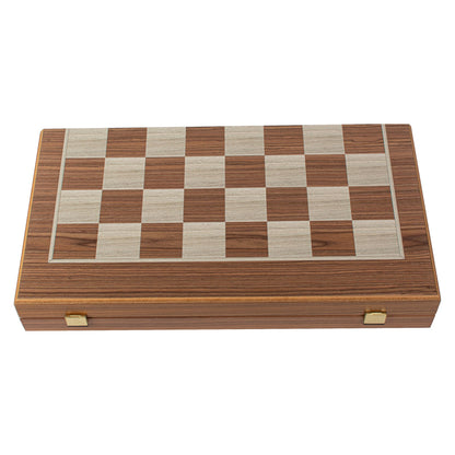 Manopoulos Walnut Chess & Backgammon Set (4)