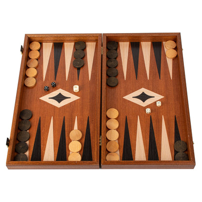 Manopoulos Mahogany Chess & Backgammon Set – TS1MBLA