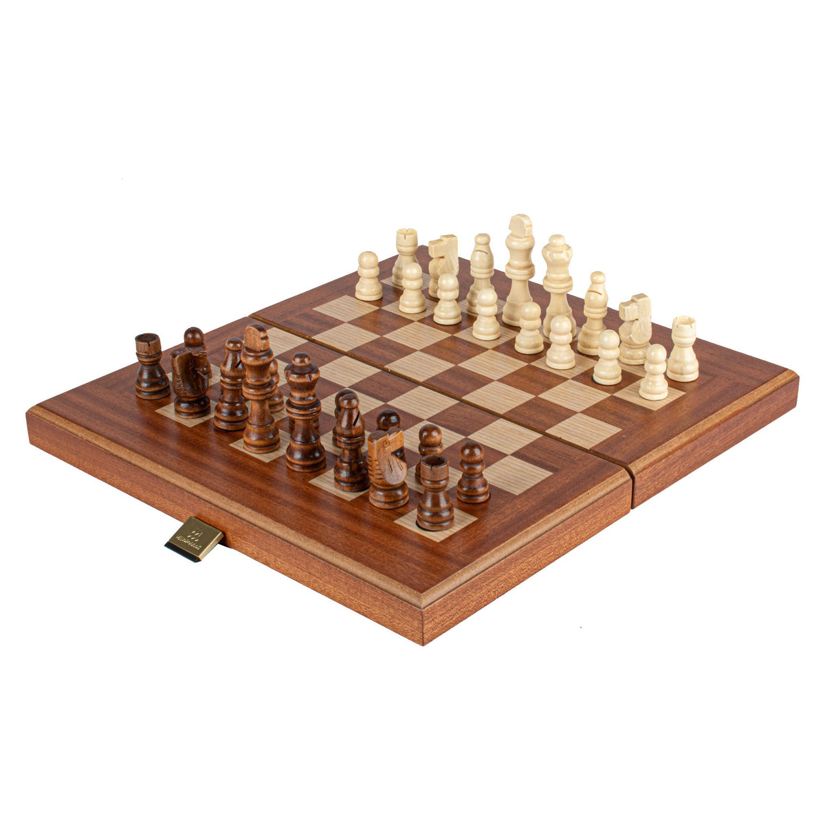 Manopoulos Mahogany Chess & Backgammon Set (7)