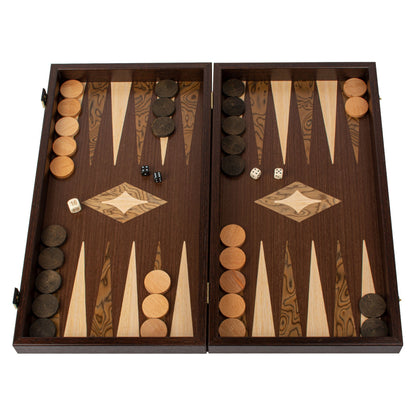Manopoulos Wenge Chess & Backgammon Set – TS1V