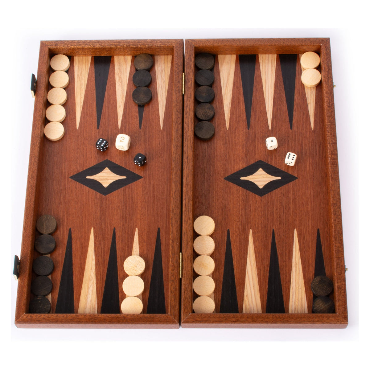 Manopoulos Mahogany Chess & Backgammon Set – TS2MBLA