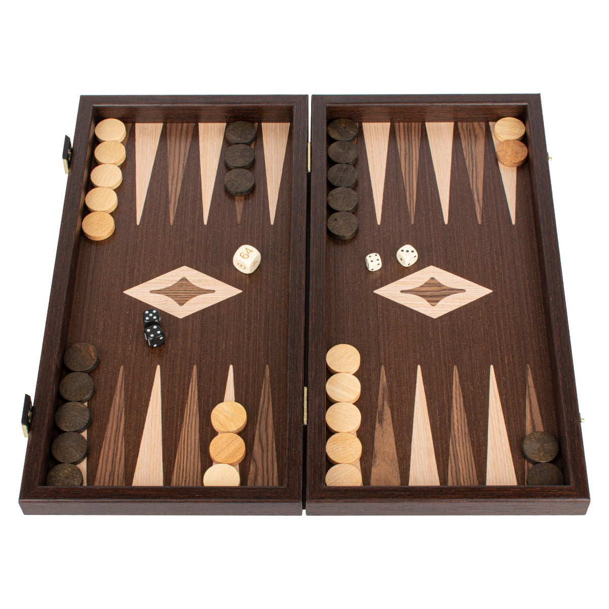 Manopoulos Wenge Chess & Backgammon Set – TS2V