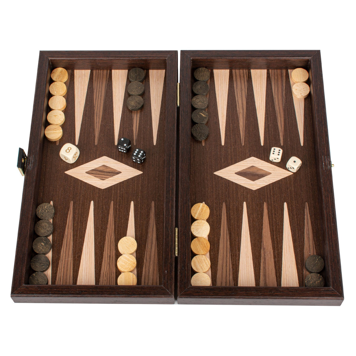 Manopoulos Wenge Chess & Backgammon Set – TS3V