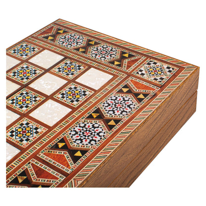 Manopoulos Mosaic Traditional Style Backgammon (6)