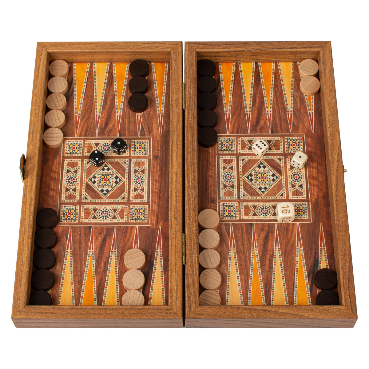 Manopoulos Mosaic Traditional Style Backgammon – TSX3SY
