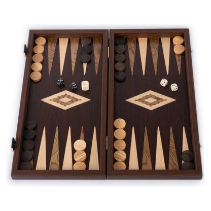 Manopoulos Wenge With Walnut Burl Inlaid Backgammon – TVV2JD