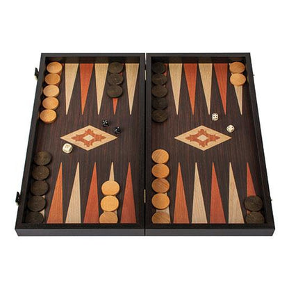 Manopoulos Wenge Backgammon Replica – 48 × 26 cm