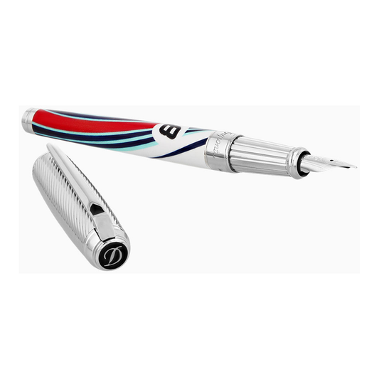 S.T. Dupont LINE D - LARGE FOUNTAIN PEN LE MANS MULTI WHITE 410006L