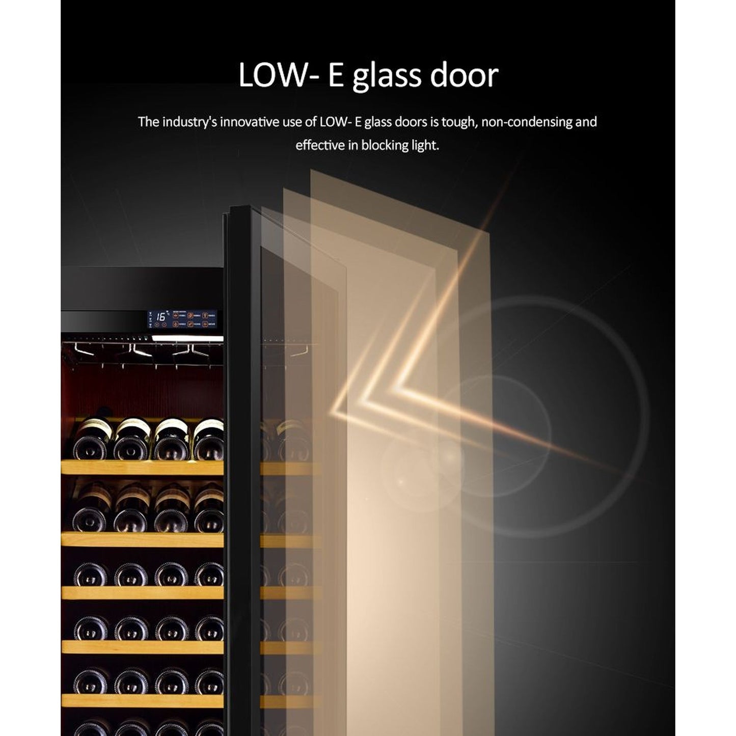 Raching SD 800 Double-Door Combine-Unit Cigar & Wine Cabinet Series - Without Ammonia Removal — view 18