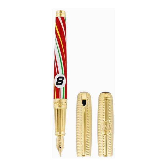 S.T. Dupont LINE D - LARGE FOUNTAIN PEN LE MANS MULTI RED 410007L