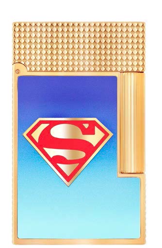 DC COMICS "SUPERMAN" - LIGNE 2 LAQUE BRILLANTE BLEUE DÉGRADÉE SHINY GRADIENT BLUE LACQUER OR JAUNE YELLOW GOLD
