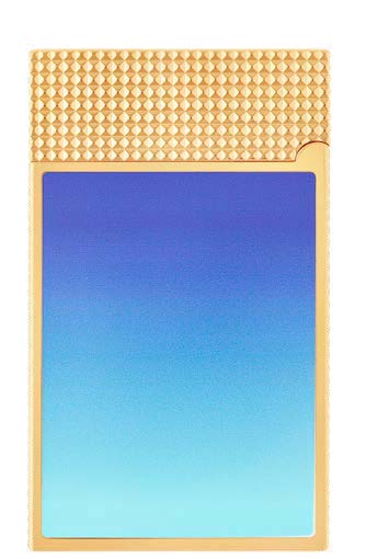 DC COMICS "SUPERMAN" - LIGNE 2 LAQUE BRILLANTE BLEUE DÉGRADÉE SHINY GRADIENT BLUE LACQUER OR JAUNE YELLOW GOLD