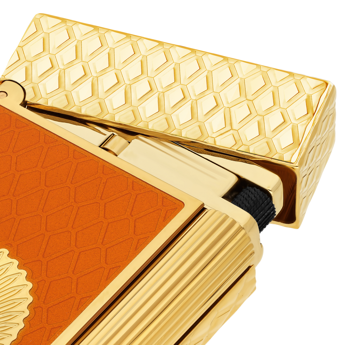 Briquet S.T. Dupont Ligne 2 Cling of Fire or jaune — autre vue
