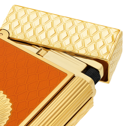 Briquet S.T. Dupont Ligne 2 Cling of Fire or jaune — autre vue