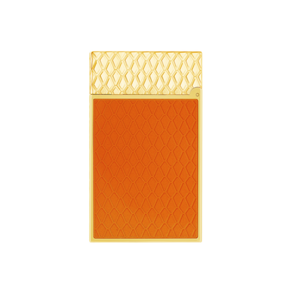 Briquet S.T. Dupont Ligne 2 Cling of Fire or jaune — vue de trois quarts