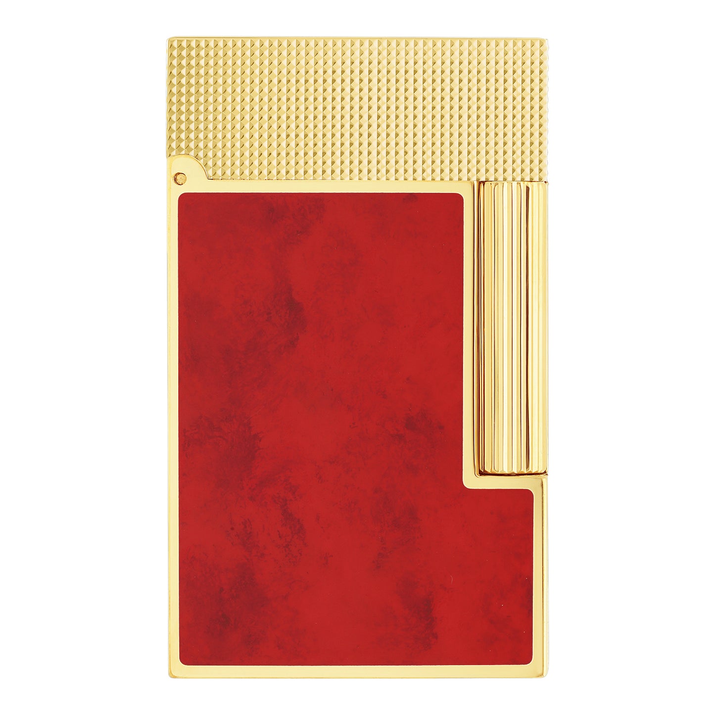 S.T. Dupont Ligne 2 Lighter — Cling Popote Red & Yellow Gold