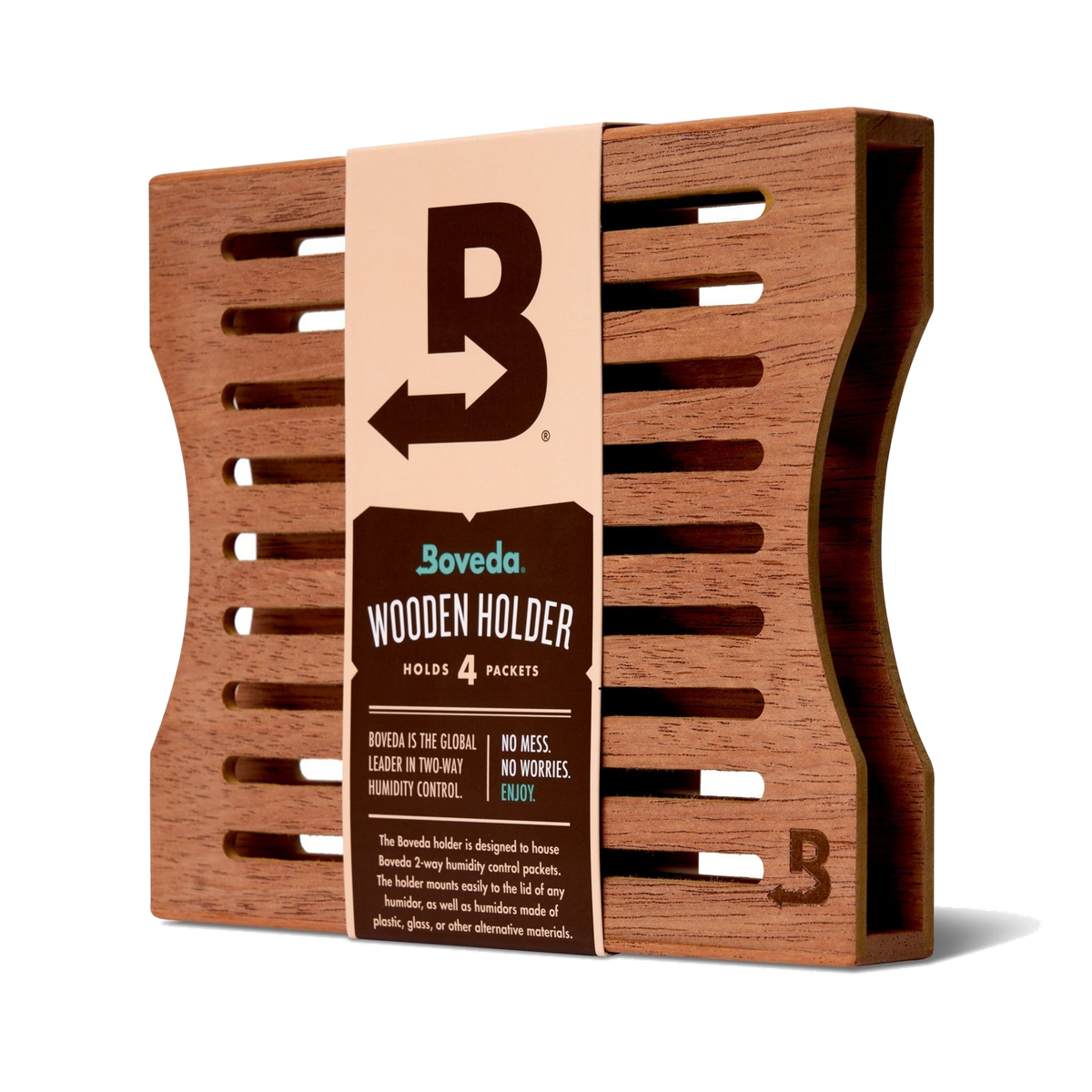 Boveda cedar wooden holder for 4 packs