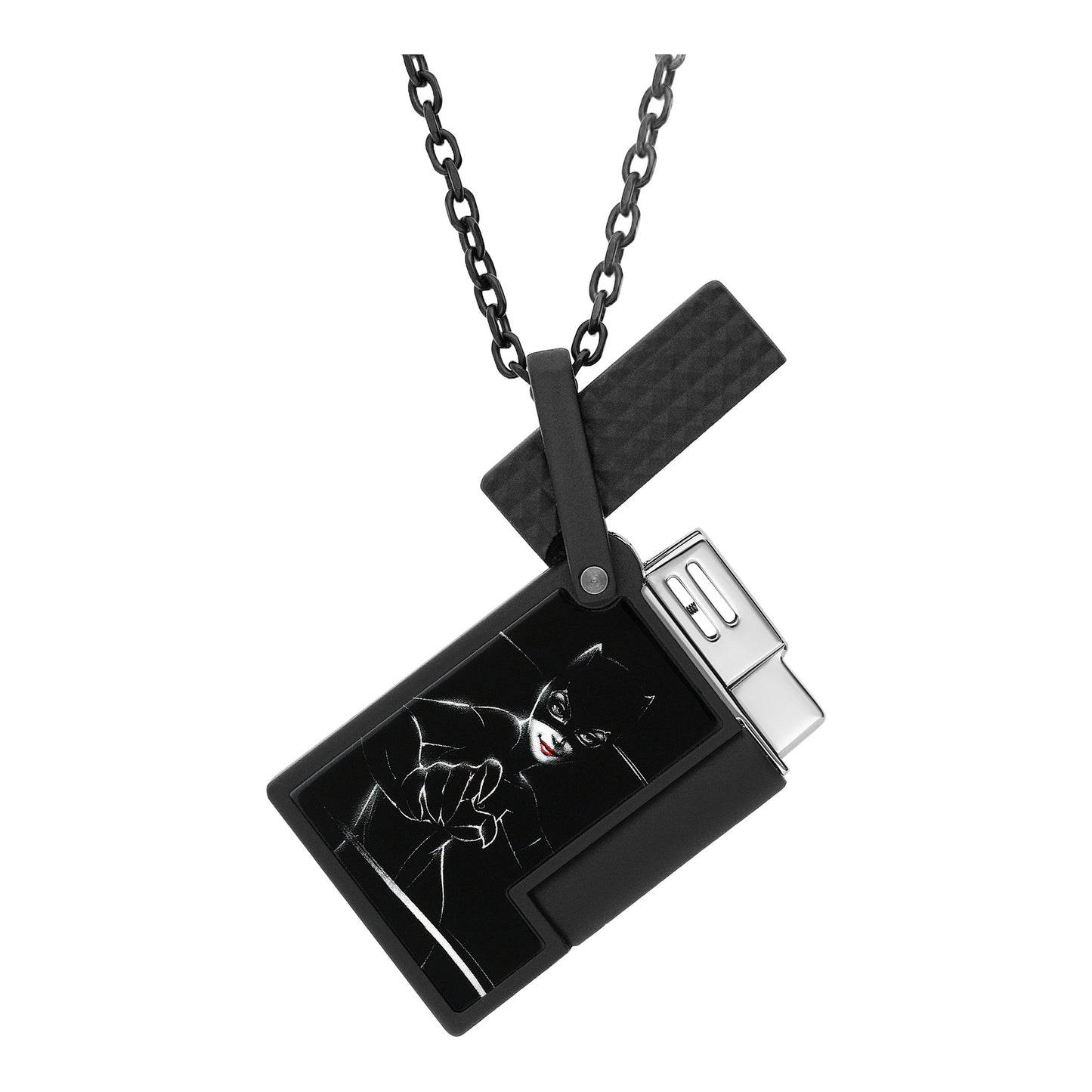S.T. Dupont Lighter Necklace — Catwoman Black