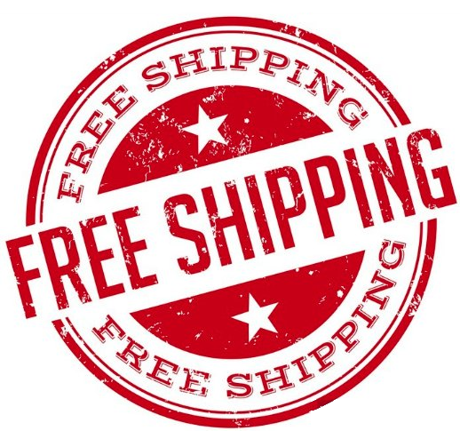 100% OFF shipping fee