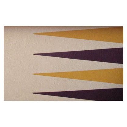 Geoffrey Parker – tablier de backgammon en cuir incrusté à encastrer – détail
