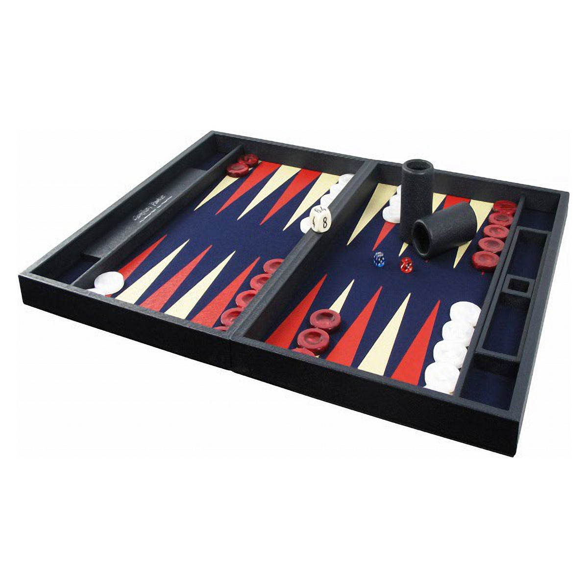 Geoffrey Parker – plateau de table de backgammon Classe Club avec tablier en drap
