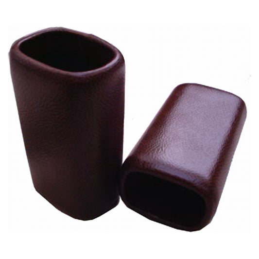 Geoffrey Parker hand-bound leather dice cups pair