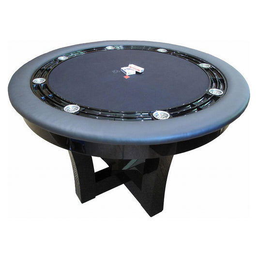 Geoffrey Parker black eight player poker table