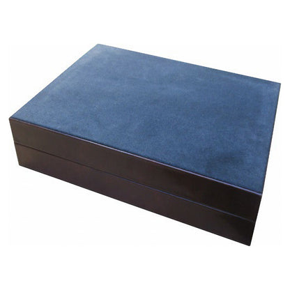 Geoffrey Parker – plateau de table de backgammon Classe Prestige en cuir brun – détail