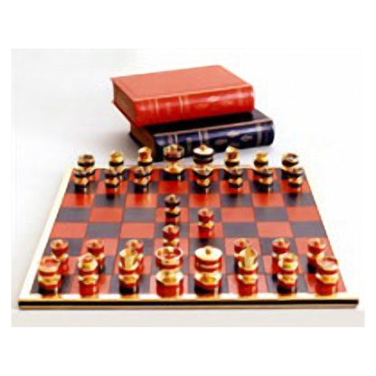 Geoffrey Parker – jeu d’échecs Silver Jubilee avec boîtes-livres en cuir et échiquier
