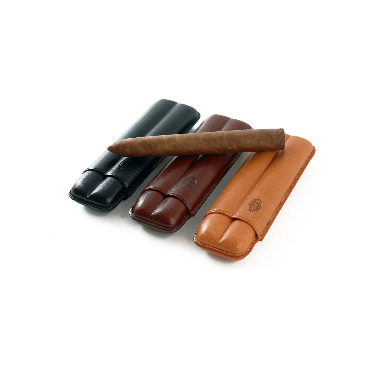 Jemar 110 XL/2 2-cigar leather case