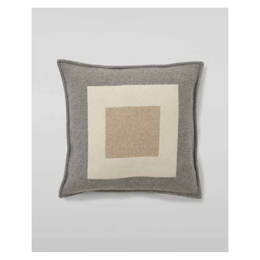 Johnstons of Elgin Art Geometric Cushion in Neutral