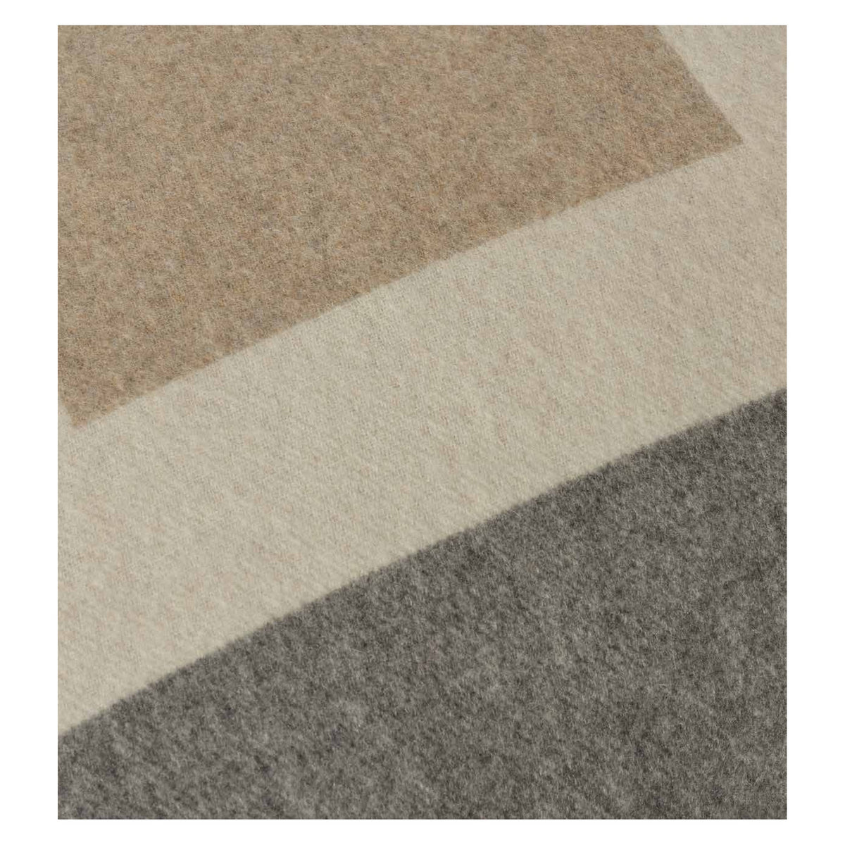 Johnstons of Elgin Art Geometric Cushion in Neutral — close-up