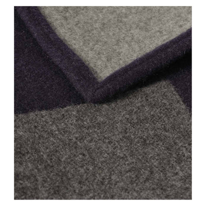 Johnstons of Elgin Art Geometric Throw in Navy / Grey — detail