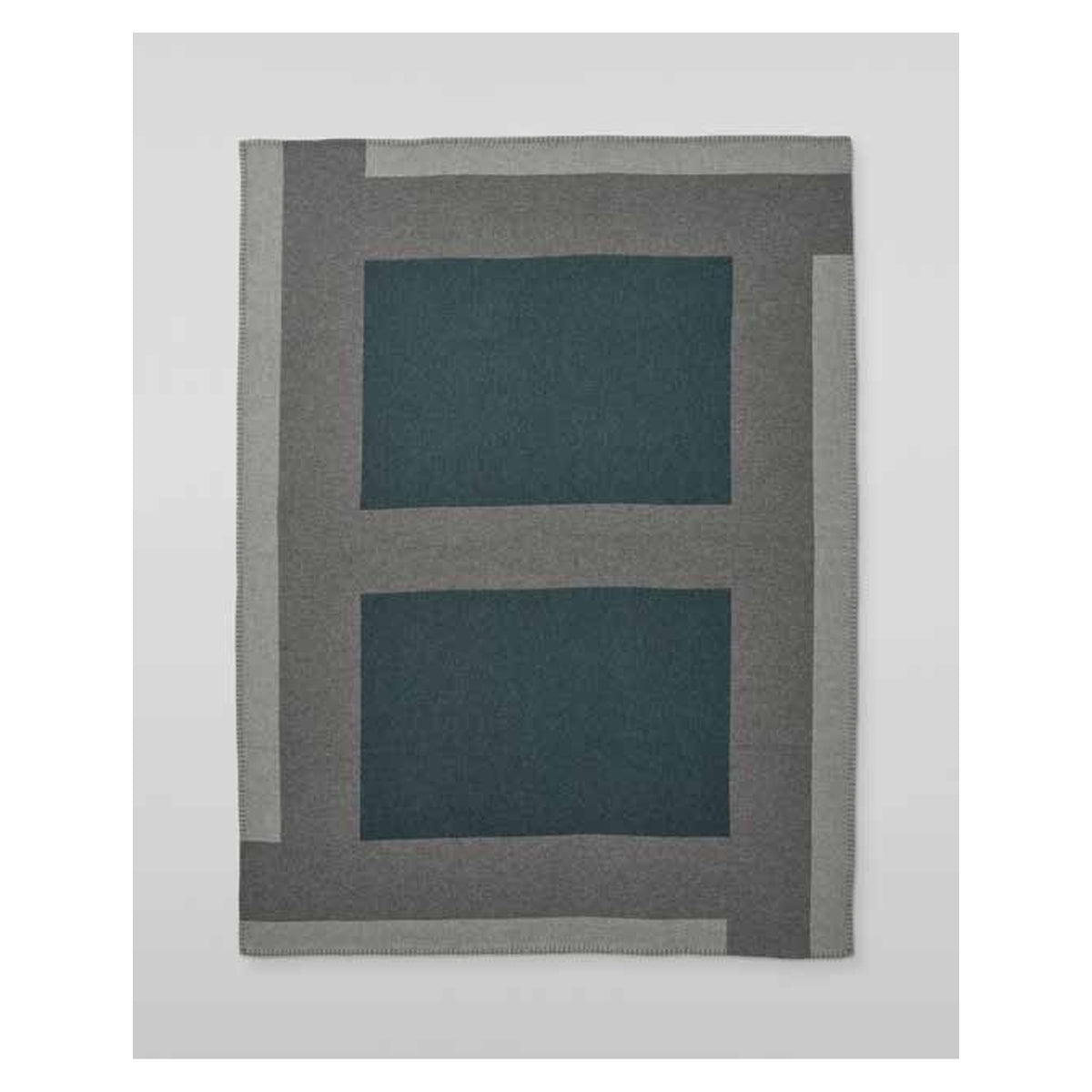 Johnstons of Elgin Geometric Throw in Earth Mineral — laid flat